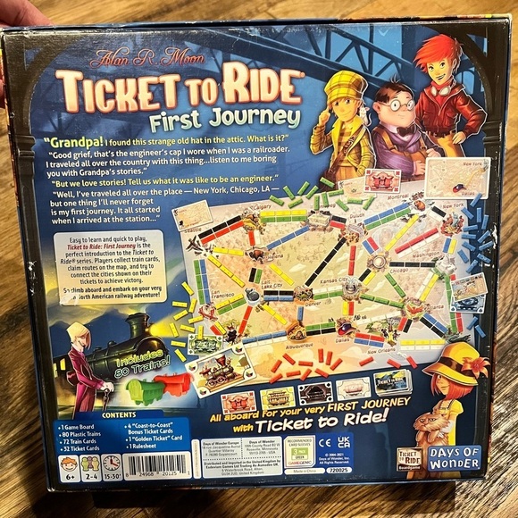 Ticket to Ride First Journey Board Game - Picture 8 of 8